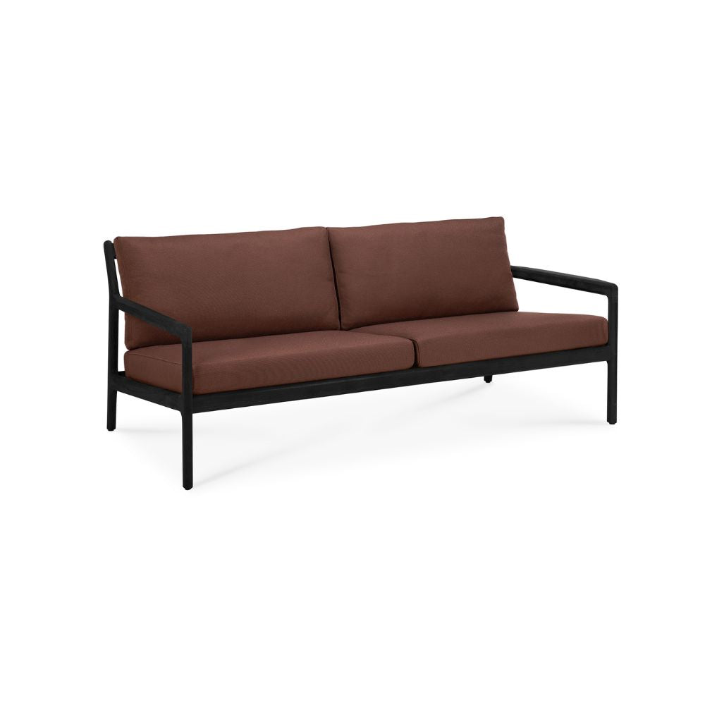 Ethnicraft Jack Outdoor Sofa 180cm – Teak Outdoor Sofa (1.8 m) with Deep Seat & Weather-Resistant Cushions