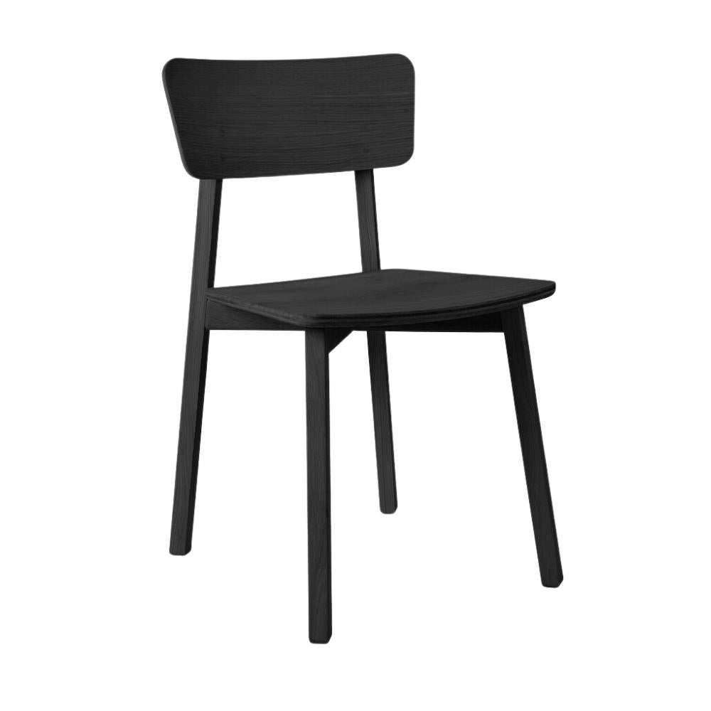 Ethnicraft Casale Dining Chair – Sleek Oak Dining Chair with Slim Angled Legs