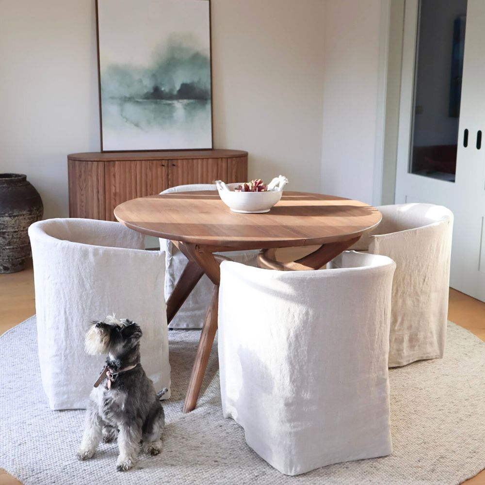Aimee Extendable Round Dining Table