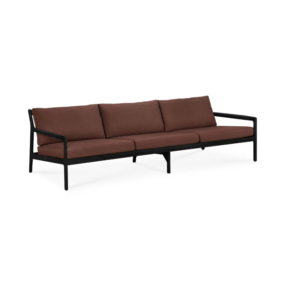 Ethnicraft Jack Outdoor Sofa 265cm – Large Teak Outdoor Sofa (2.65 m) with Modular Design & Cushions