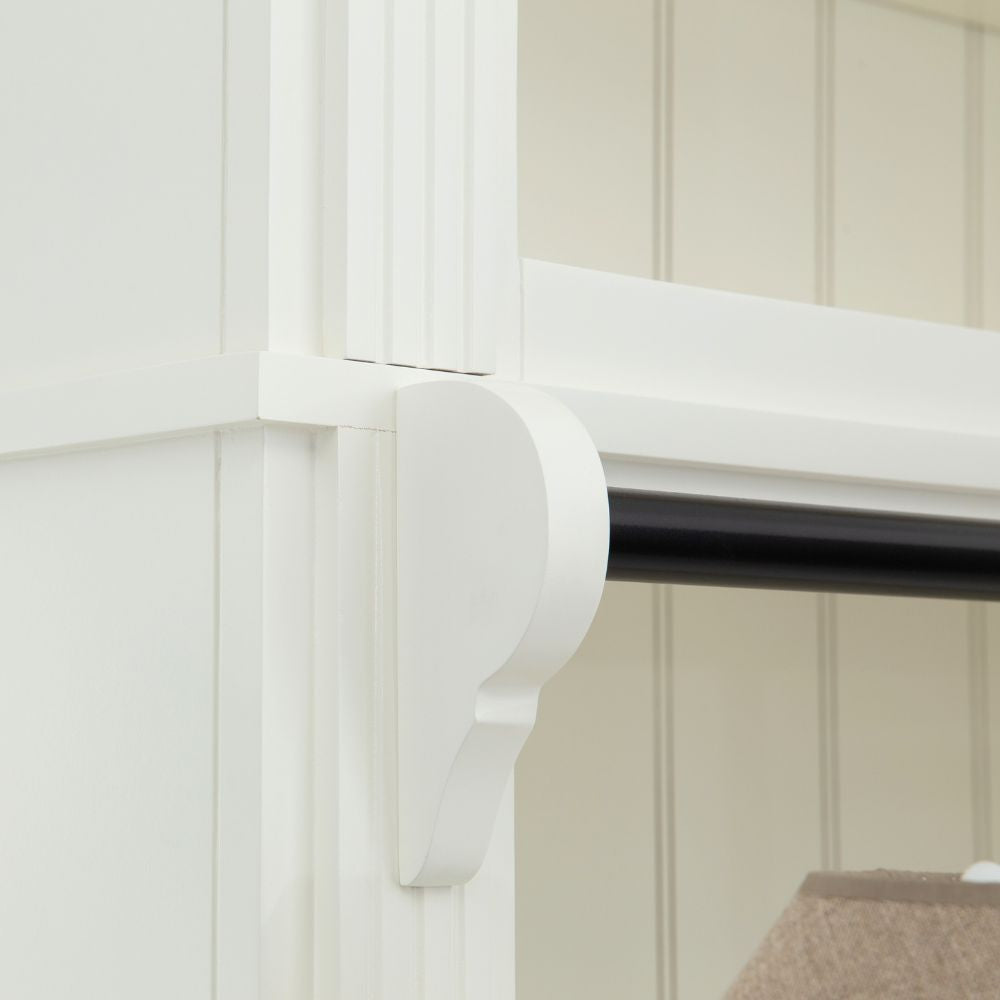 Flamant Balmore 1 Part Bookcase - White