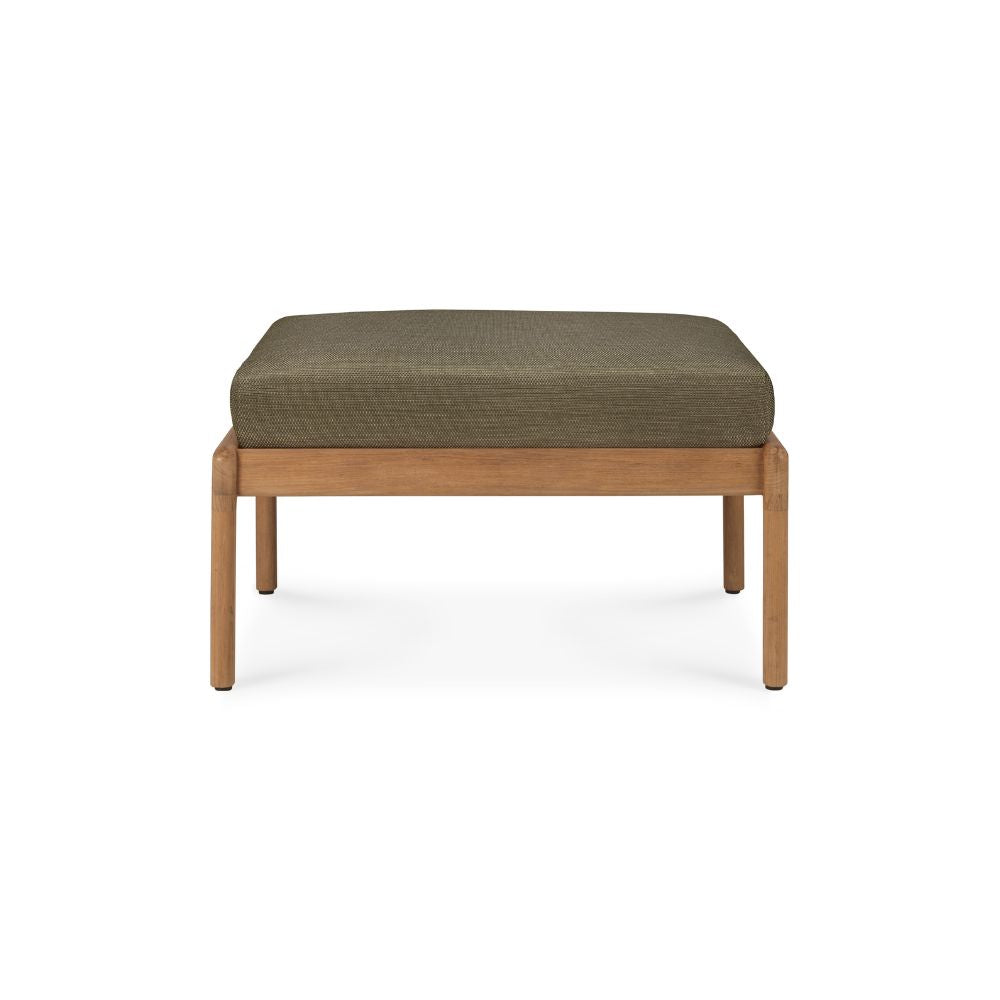 Ethnicraft Jack Outdoor Stool – Teak Outdoor Stool with Sculpted Curve & Robust Base