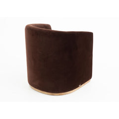 Flamant Nicky Brown Velvet Armchair