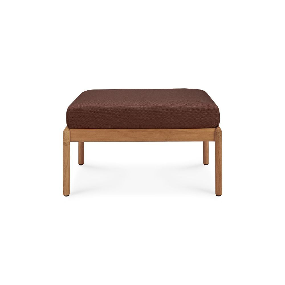 Ethnicraft Jack Outdoor Stool – Teak Outdoor Stool with Sculpted Curve & Robust Base