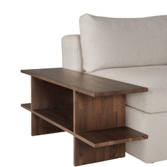 Ethnicraft Kabuki Side Table – Black-Toned Side Table with Graphic Carved Pattern & Modern Silhouette