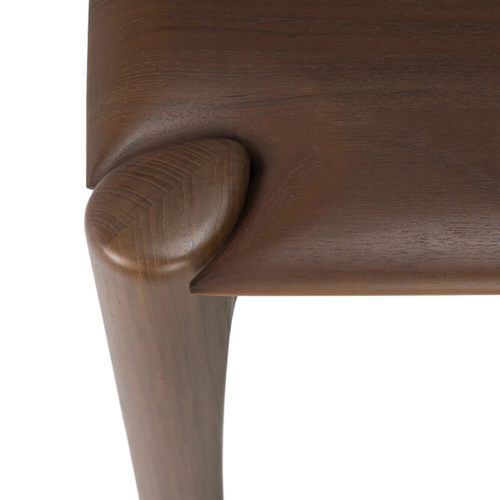 Ethnicraft PI Bench Oak – Solid Oak Bench with Sculpted Curved Seat & Minimalist Profile