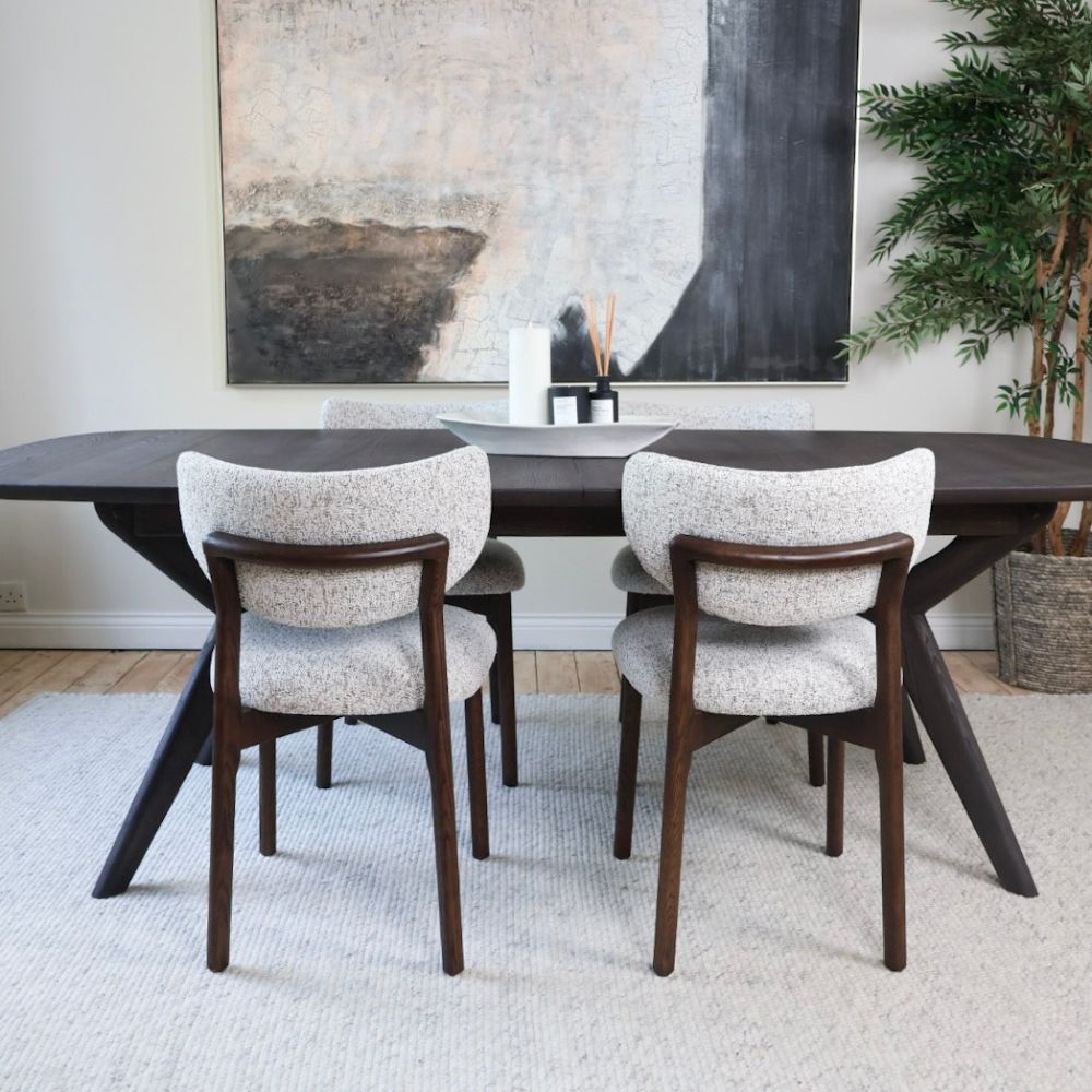 Aimee Wide Oval Extendable Dining Table