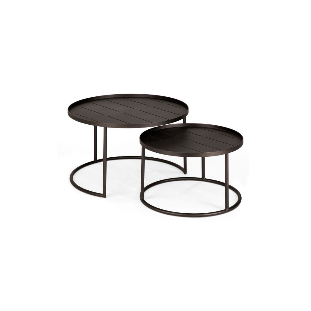 Ethnicraft Outdoor Tray Coffee Table Set