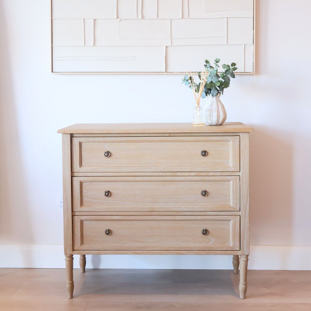 Anita 3 Drawer Chest - Sky Grey