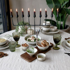 Antique Coal 9-Arm Candleholder