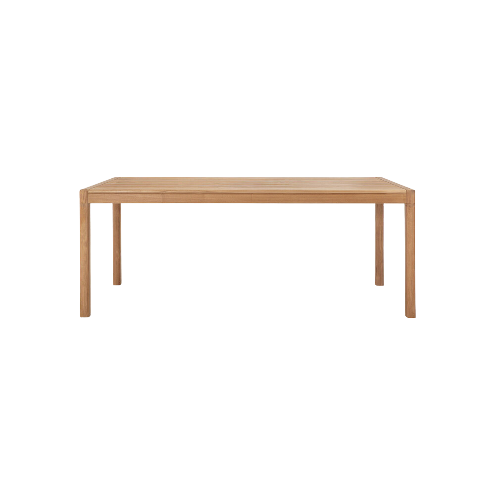 Ethnicraft Jack Outdoor Dining Table – Teak Outdoor Table with Softly Rounded Edges & Contemporary Frame