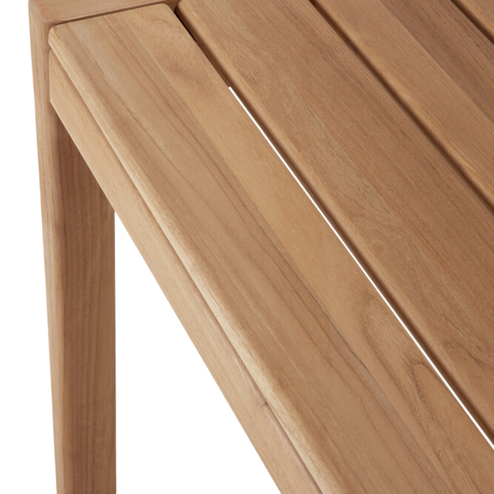 Ethnicraft Jack Outdoor Dining Table – Teak Outdoor Table with Softly Rounded Edges & Contemporary Frame