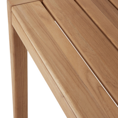 Ethnicraft Jack Outdoor Dining Table – Teak Outdoor Table with Softly Rounded Edges & Contemporary Frame