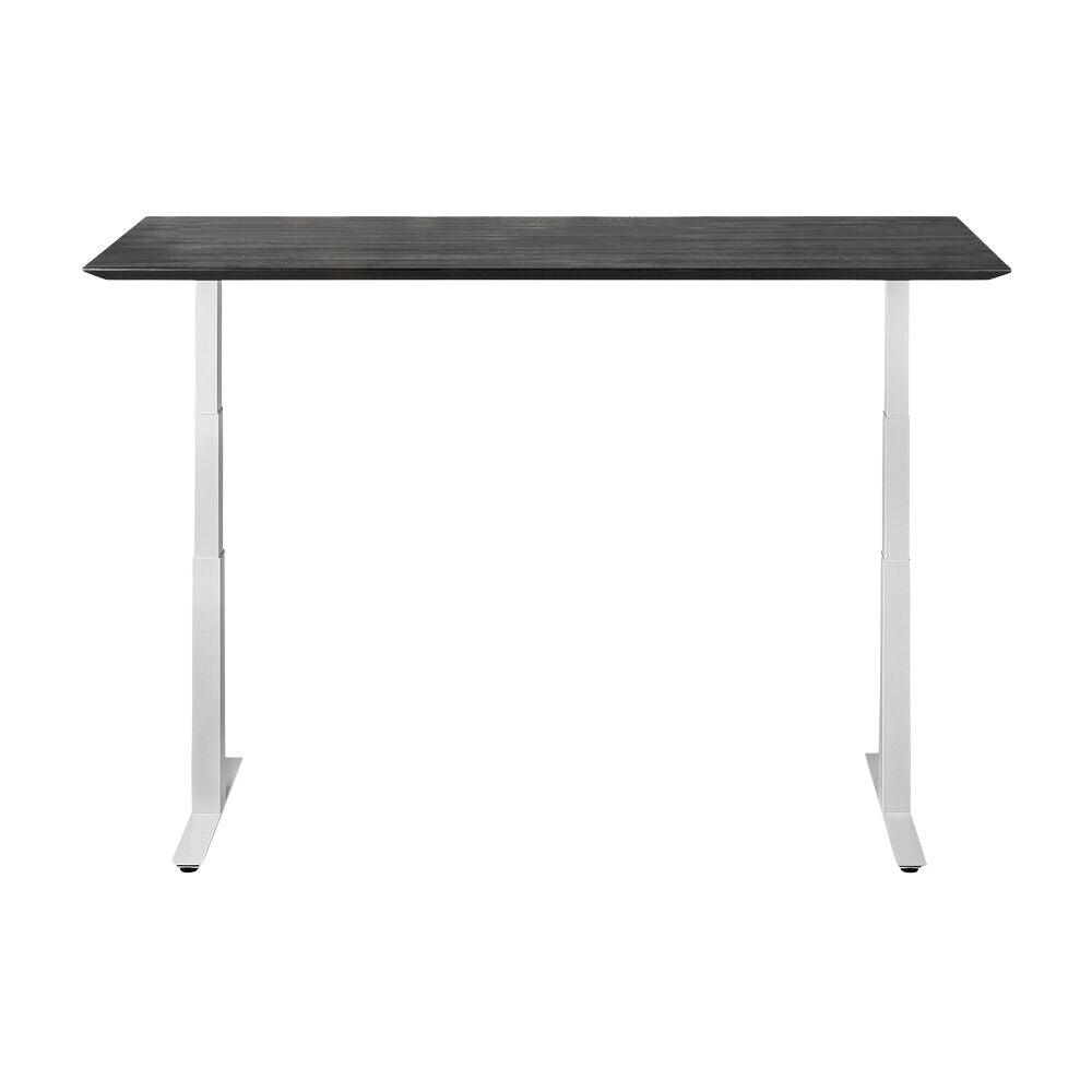 Ethnicraft Bok Adjustable Desk – Height-Adjustable Solid Wood Desk with Scandinavian Minimalist Legs