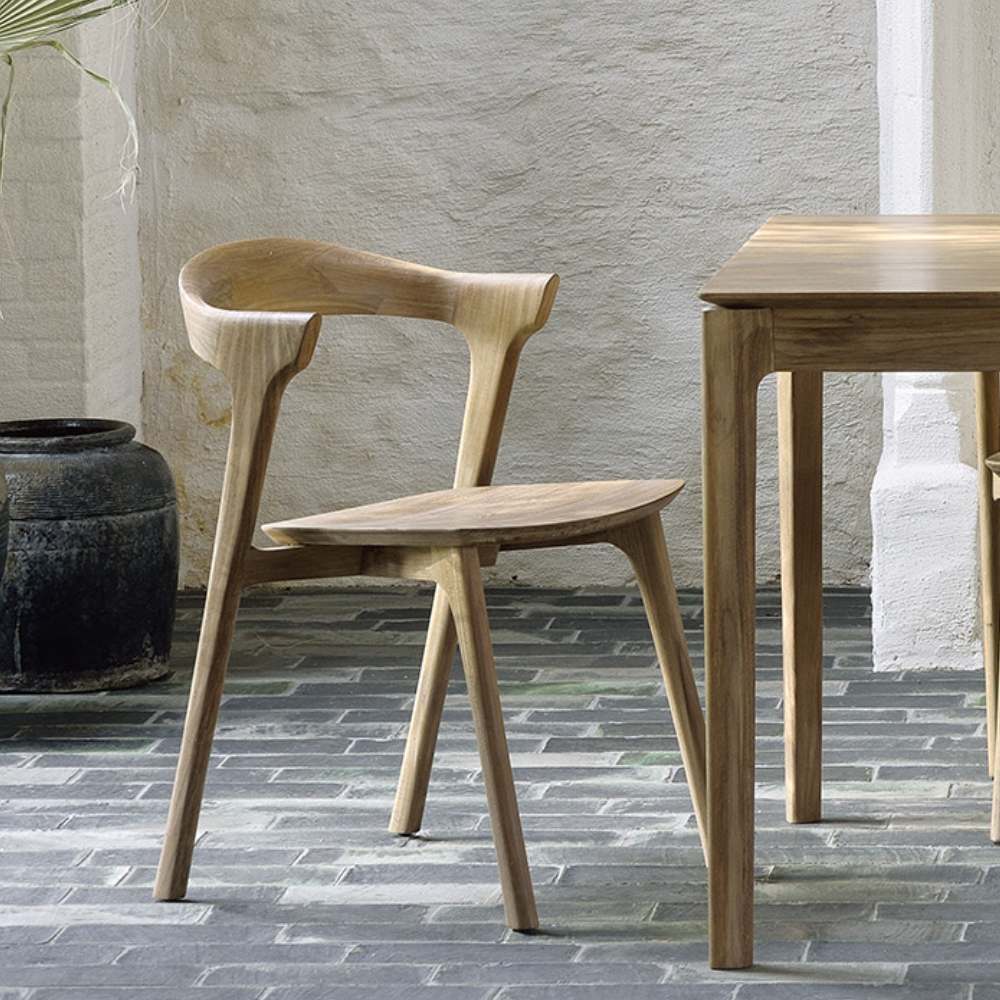 Ethnicraft Bok Dining Chair in Solid Oak or Teak