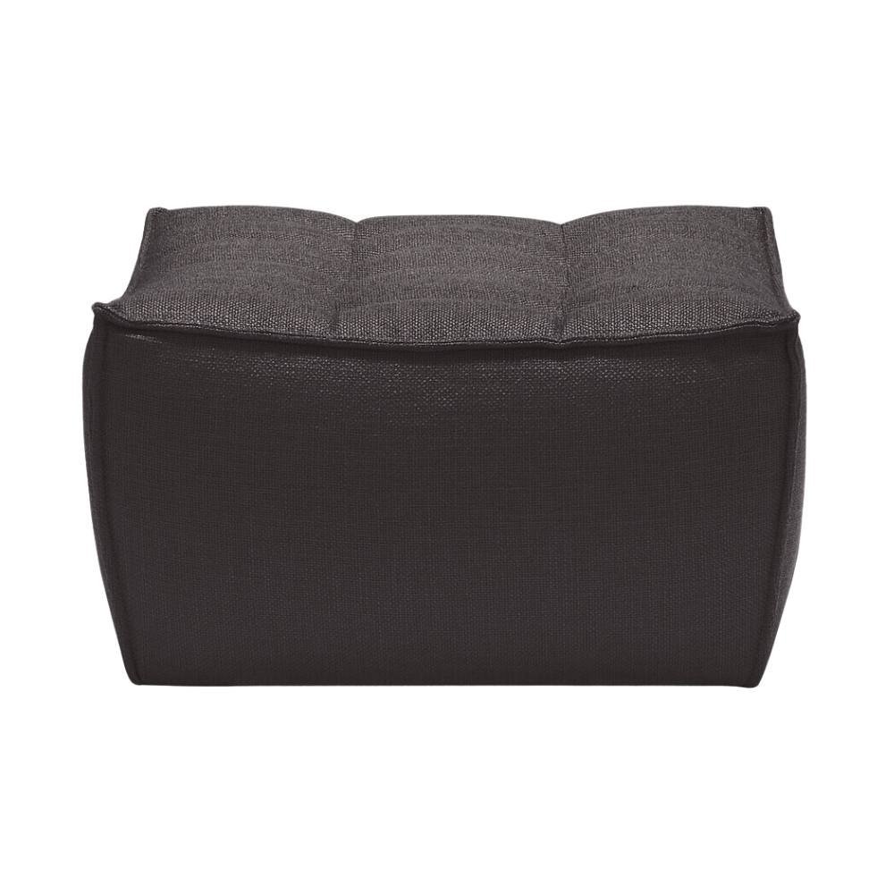 Ethnicraft N701 Modular 1 to 3 Seater Sofa - Stain-Resistant Leather & Memory Foam Comfort - Dark Grey