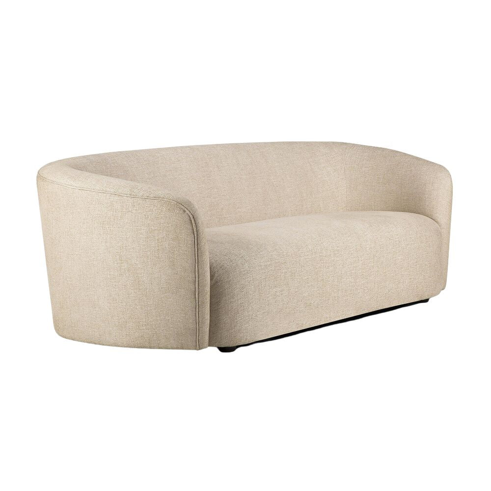 Ethnicraft Ellipse 3-Seater Sofa Stain-Resistant, Belgian-Woven Fabric & Memory Foam Comfort