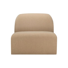 Ethnicraft Bulky Modular Sofa – Light Sepia Fabric Modular Couch, Memory Foam, Connector Clips & Hardwood Frame (Multiple Configs)