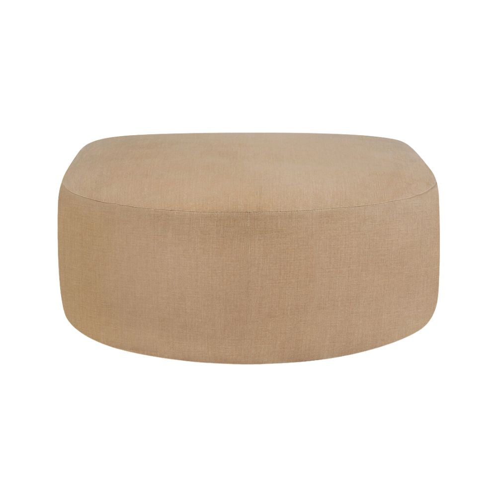 Ethnicraft Bulky Modular Sofa – Light Sepia Fabric Modular Couch, Memory Foam, Connector Clips & Hardwood Frame (Multiple Configs)