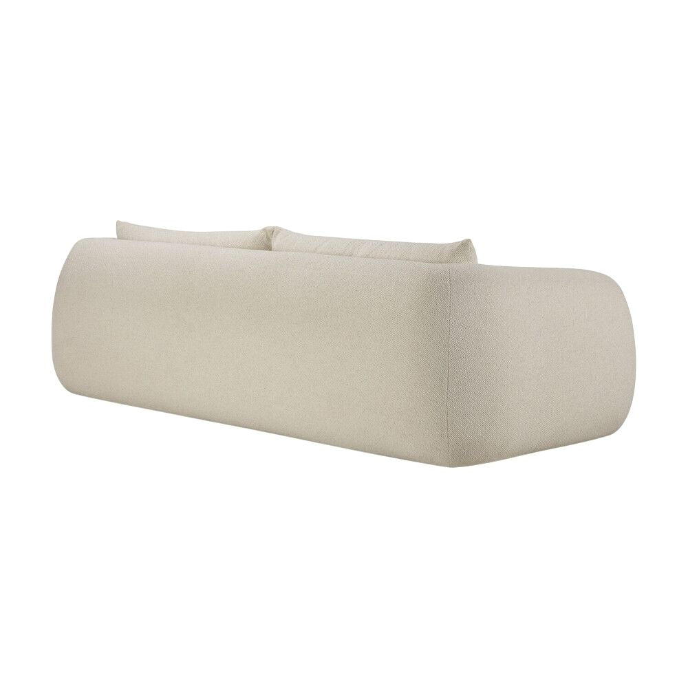 Ethnicraft Contour 3 Seater Sofa – Curved Solid Wood Frame Sofa, Organic Shape & Minimalist Profile