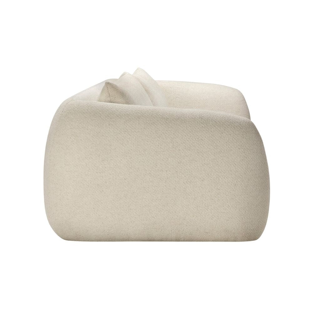 Ethnicraft Contour 3 Seater Sofa – Curved Solid Wood Frame Sofa, Organic Shape & Minimalist Profile
