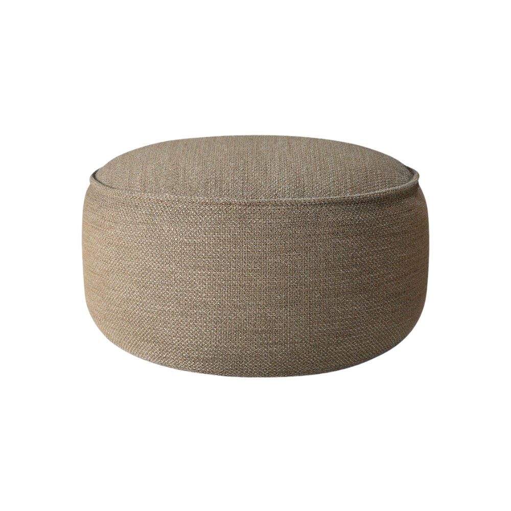 Ethnicraft Donut Outdoor Pouf – Upholstered Round Outdoor Pouf with Comfortable Cushion