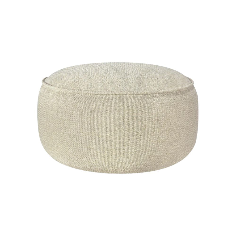 Ethnicraft Donut Outdoor Pouf – Upholstered Round Outdoor Pouf with Comfortable Cushion