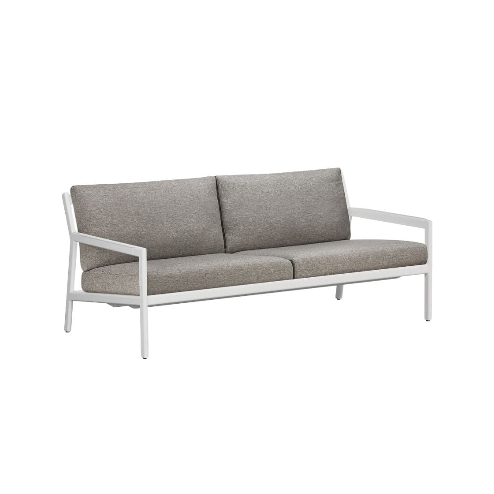 Ethnicraft Jack Outdoor Sofa 180cm – Teak Outdoor Sofa (1.8 m) with Deep Seat & Weather-Resistant Cushions