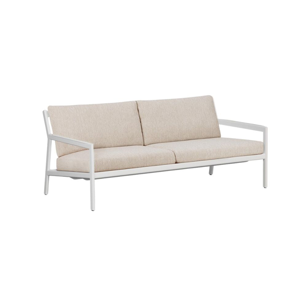 Ethnicraft Jack Outdoor Sofa 180cm – Teak Outdoor Sofa (1.8 m) with Deep Seat & Weather-Resistant Cushions