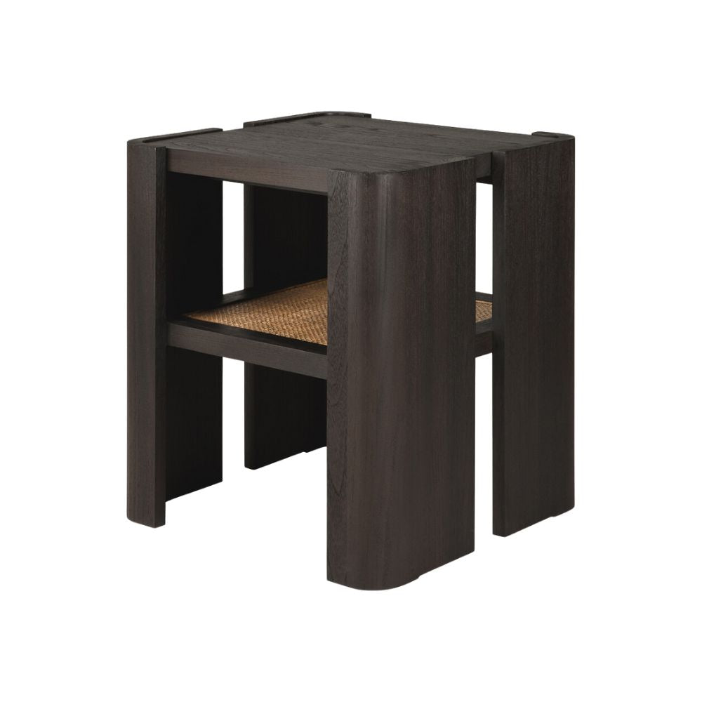 Ethnicraft Panel Side Table – Solid Wood Side Table with Layered Panel Design & Minimalist Silhouette