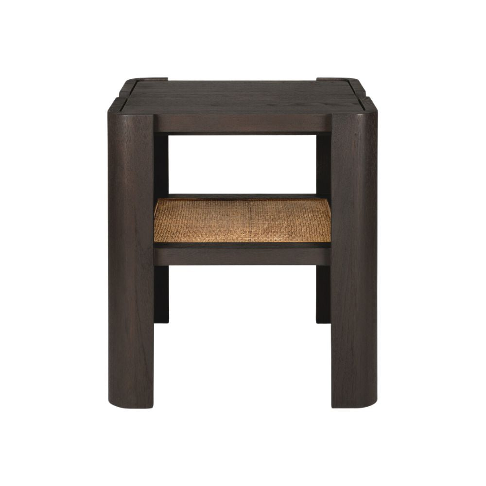 Ethnicraft Panel Side Table – Solid Wood Side Table with Layered Panel Design & Minimalist Silhouette
