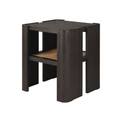 Ethnicraft Panel Side Table – Solid Wood Side Table with Layered Panel Design & Minimalist Silhouette