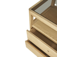 Ethnicraft Spindle Dresser – Solid Wood Dresser with Spindle-Style Handles & Clean Scandinavian Lines