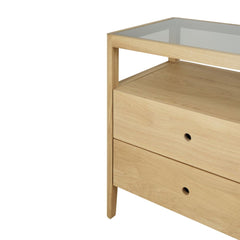 Ethnicraft Spindle Dresser – Solid Wood Dresser with Spindle-Style Handles & Clean Scandinavian Lines