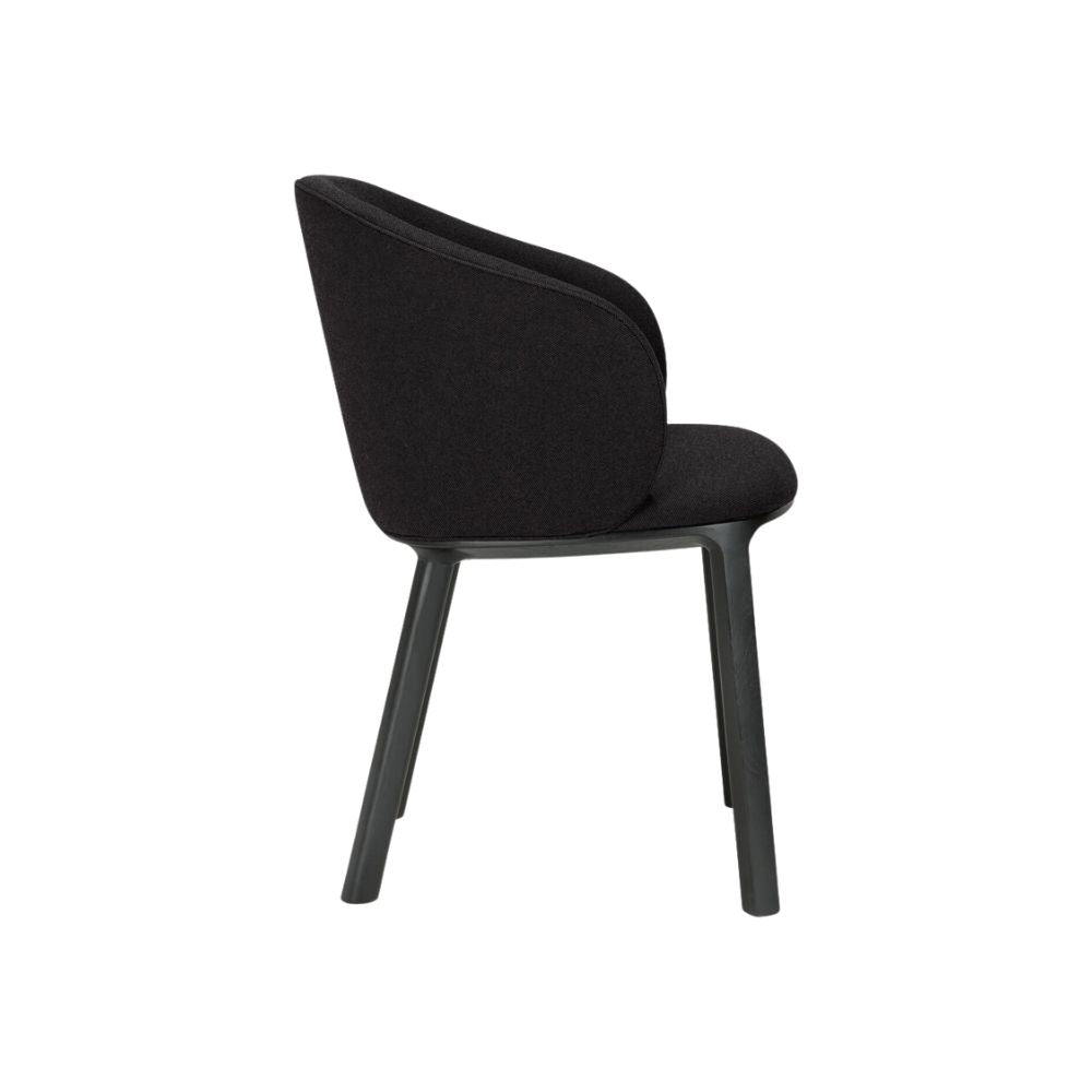 Ethnicraft Unda Dining Chair – Curved Wooden Dining Chair with Organic Wave-Shaped Backrest
