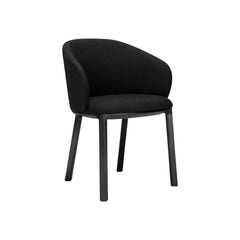 Ethnicraft Unda Dining Chair – Curved Wooden Dining Chair with Organic Wave-Shaped Backrest