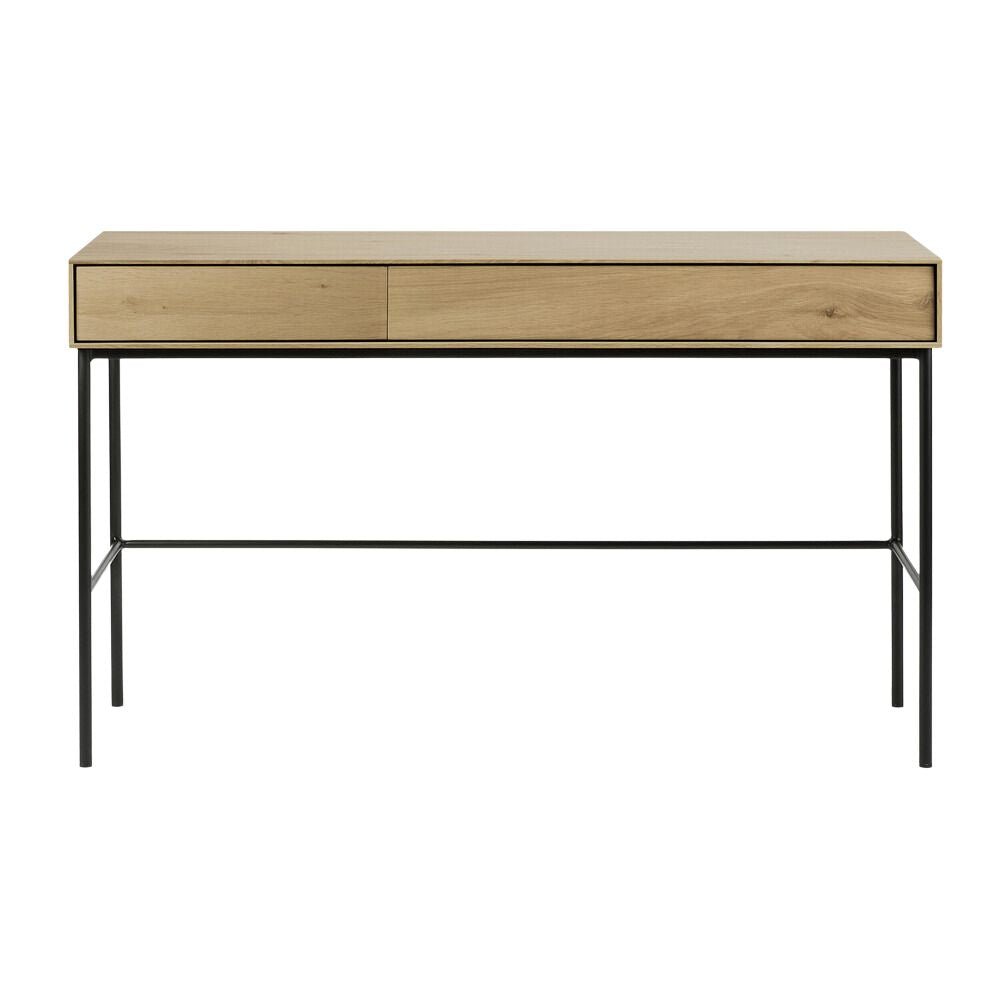 Ethnicraft Whitebird Desk – Solid Oak Desk with Slim Minimalist Frame & Scandinavian Design