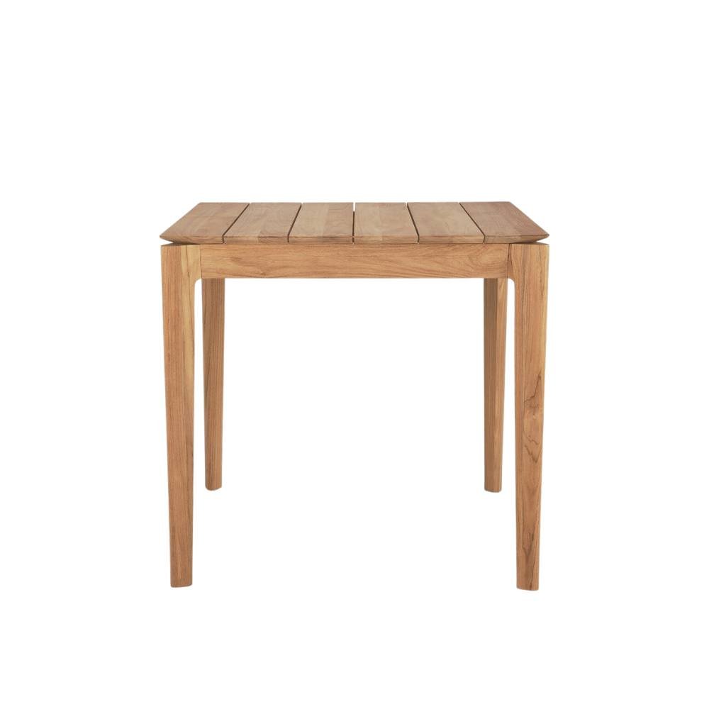 Ethnicraft Bok Outdoor Dining Table – Rectangular Teak Dining Table with Slim Arched Legs & Outdoor Durability