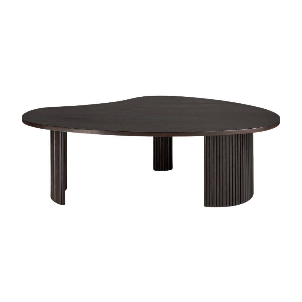Ethnicraft Boomerang Coffee Table – Solid Wood Coffee Table with Organic Boomerang Shape