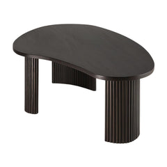 Ethnicraft Boomerang Coffee Table – Solid Wood Coffee Table with Organic Boomerang Shape