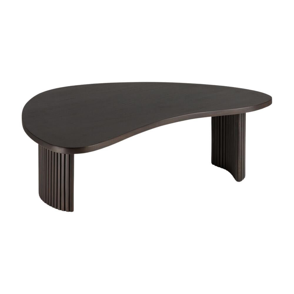 Ethnicraft Boomerang Coffee Table – Solid Wood Coffee Table with Organic Boomerang Shape
