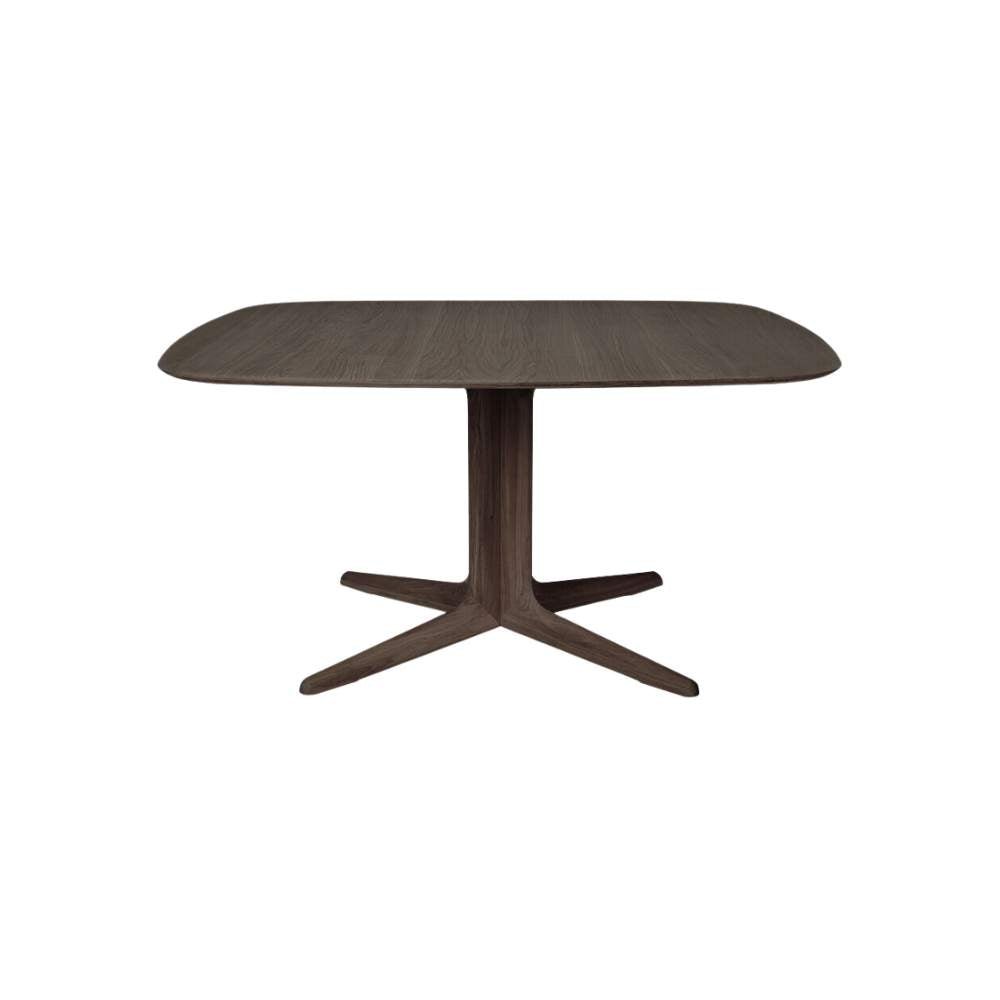 Ethnicraft Corto Dining Table – Oak Dining Table with Sculptural Cross-Leg Base