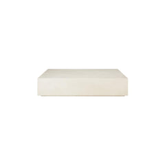 Ethnicraft Elements Coffee Table – Rectangular Solid Wood Coffee Table with Textured Minimalist Finish