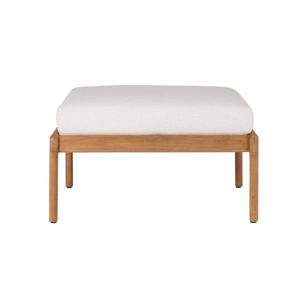 Ethnicraft Jack Outdoor Stool – Teak Outdoor Stool with Sculpted Curve & Robust Base