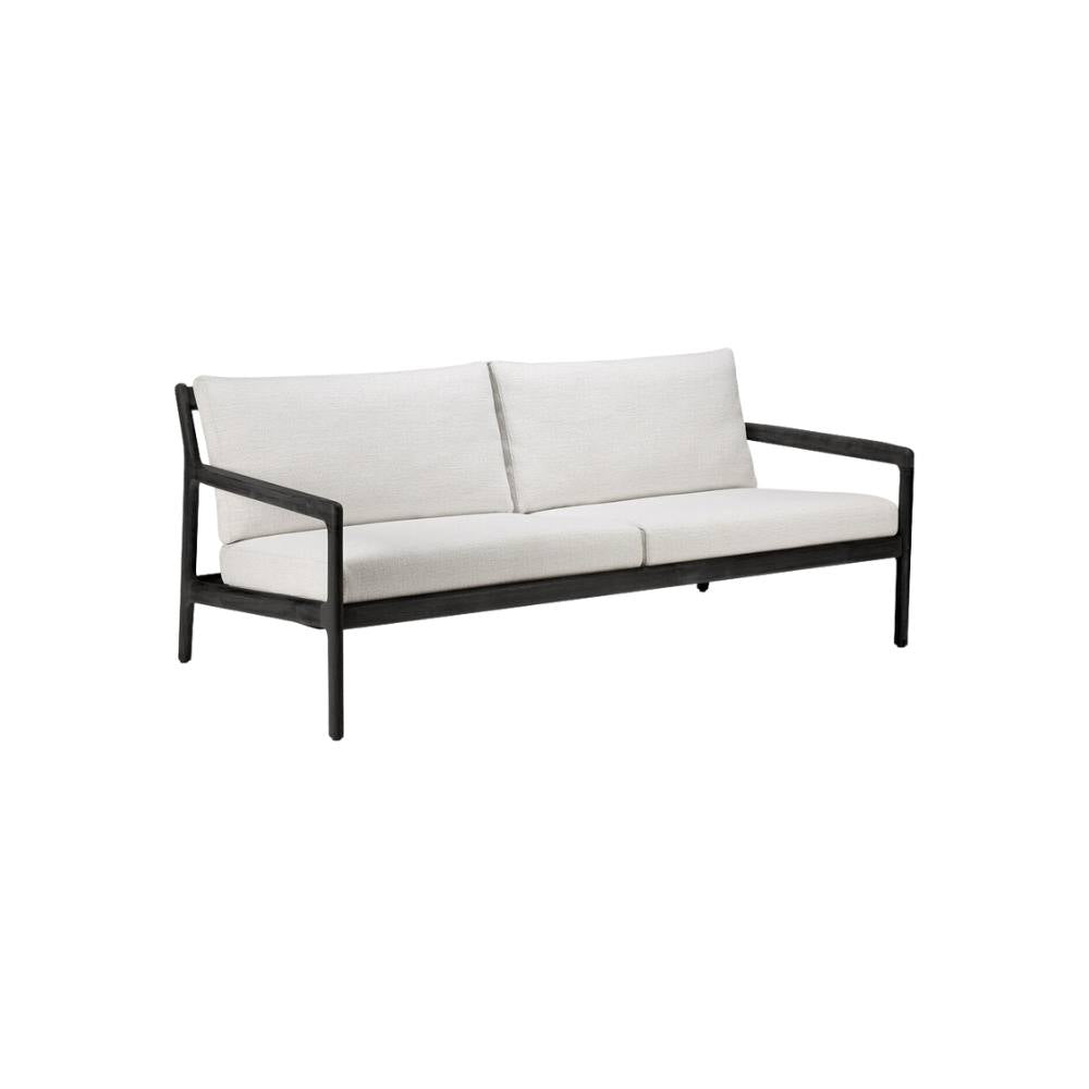 Ethnicraft Jack Outdoor Sofa 180cm – Teak Outdoor Sofa (1.8 m) with Deep Seat & Weather-Resistant Cushions