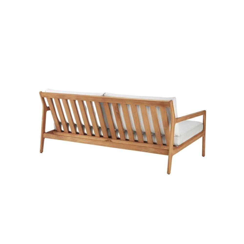 Ethnicraft Jack Outdoor Sofa 180cm – Teak Outdoor Sofa (1.8 m) with Deep Seat & Weather-Resistant Cushions