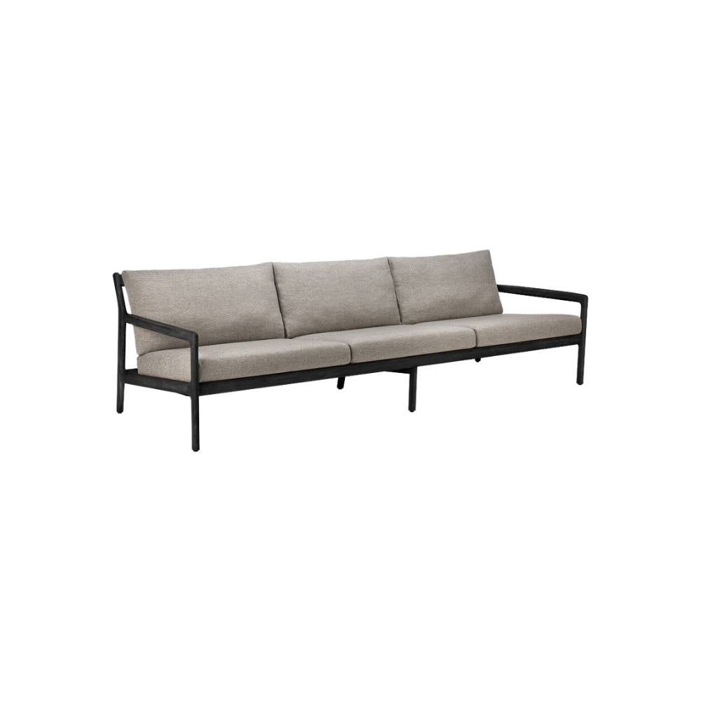 Ethnicraft Jack Outdoor Sofa 265cm – Large Teak Outdoor Sofa (2.65 m) with Modular Design & Cushions