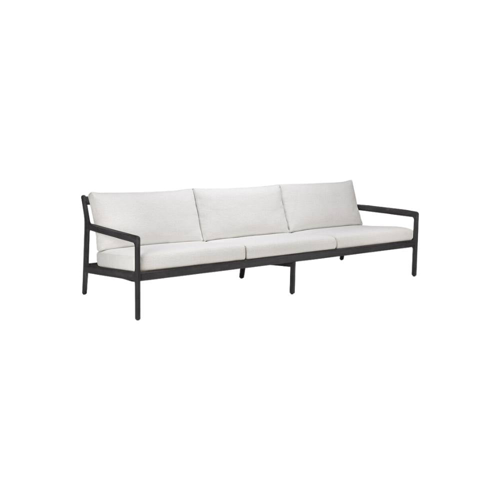 Ethnicraft Jack Outdoor Sofa 265cm – Large Teak Outdoor Sofa (2.65 m) with Modular Design & Cushions