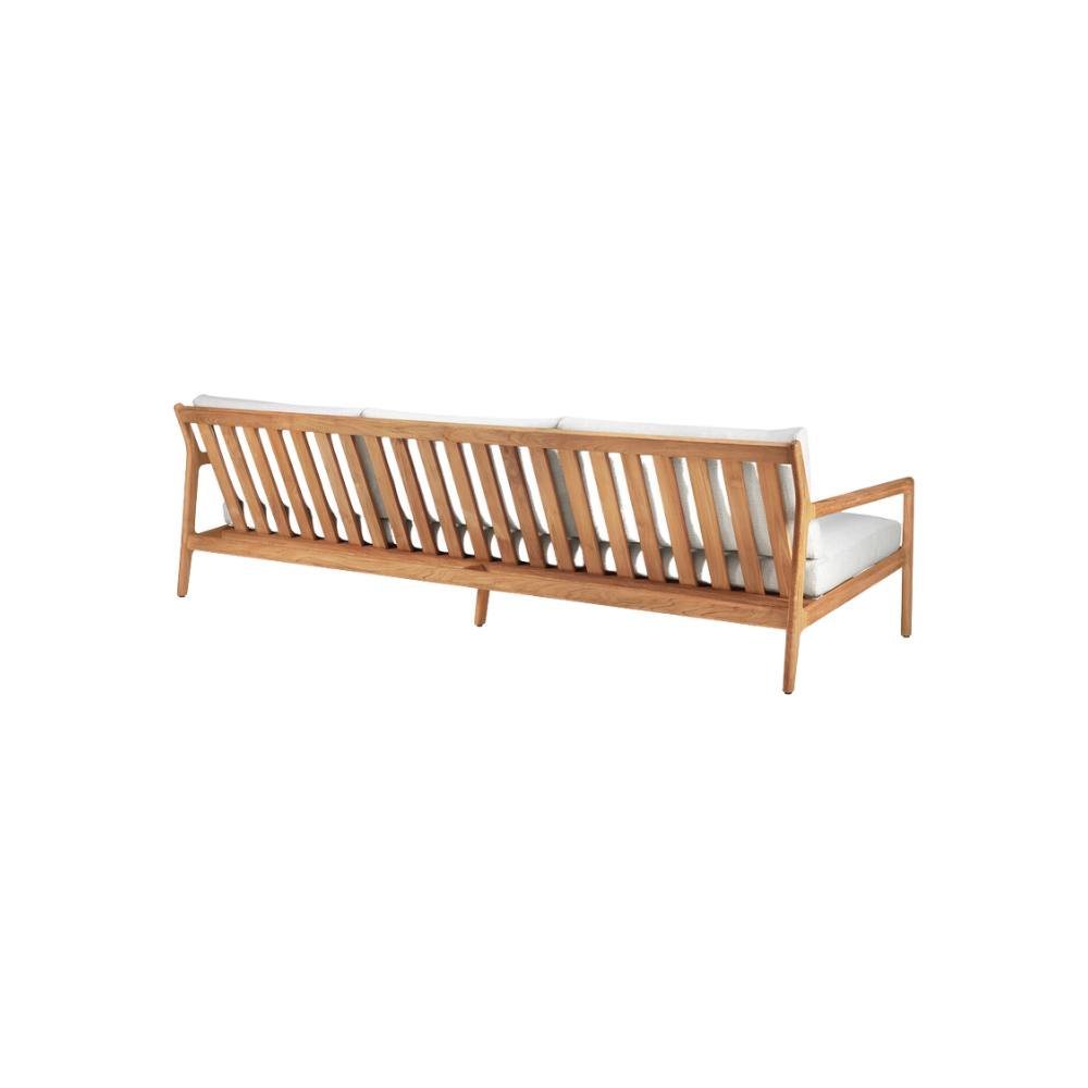 Ethnicraft Jack Outdoor Sofa 265cm – Large Teak Outdoor Sofa (2.65 m) with Modular Design & Cushions