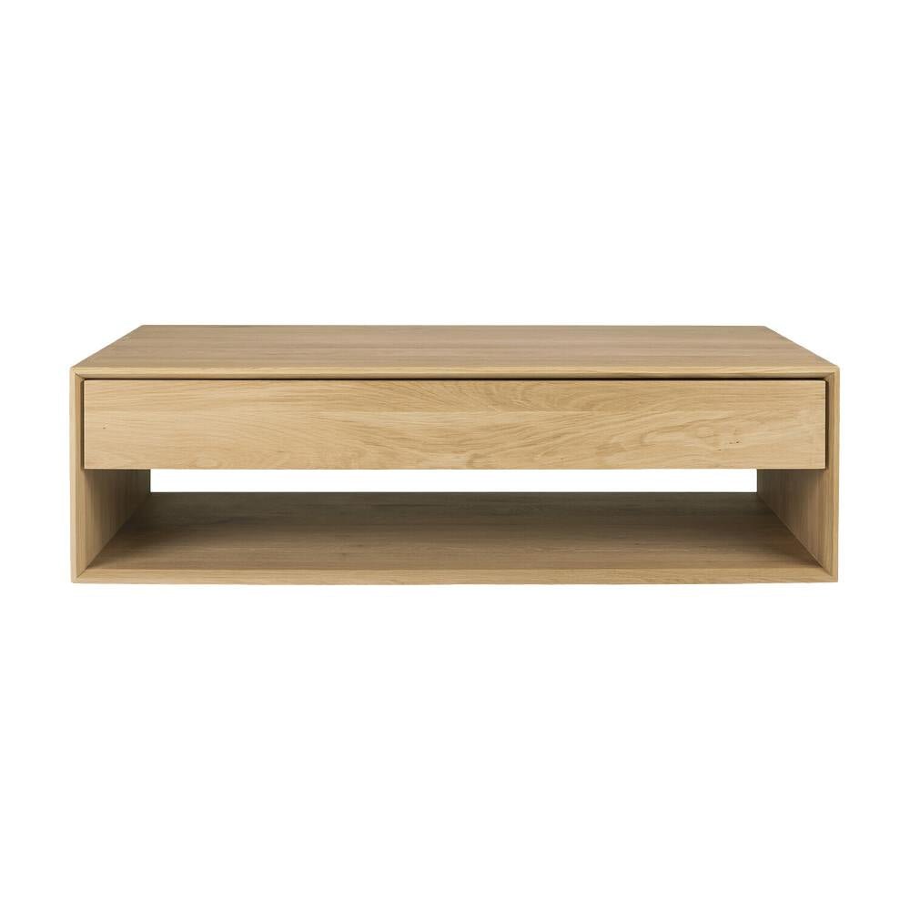 Ethnicraft Nordic Coffee Table – Minimalist Solid Oak Coffee Table with Clean Scandinavian Lines